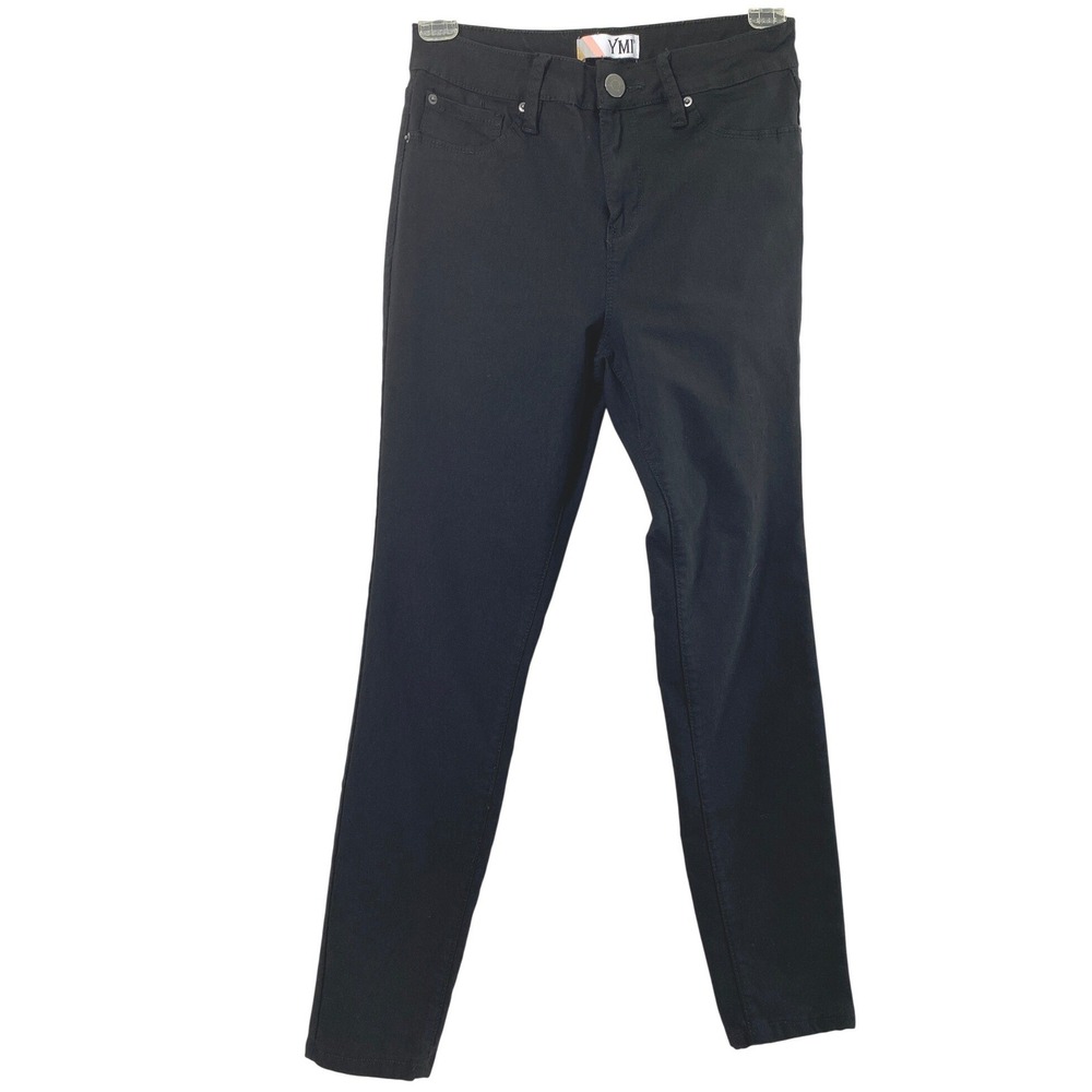 YMI Black Denim Jeans Womens 24" W  Skinny Stretch‎ Comfy
